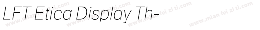 LFT Etica Display Th字体转换